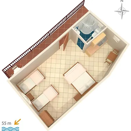 Apartments By The Sea Zavode, Omis - 5252